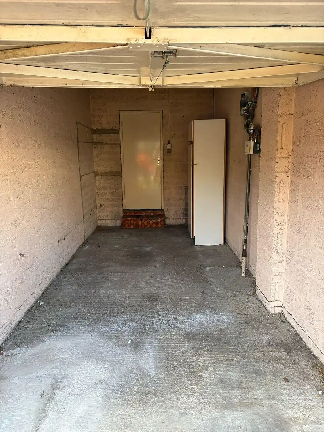 Empty basement after being cleared out.